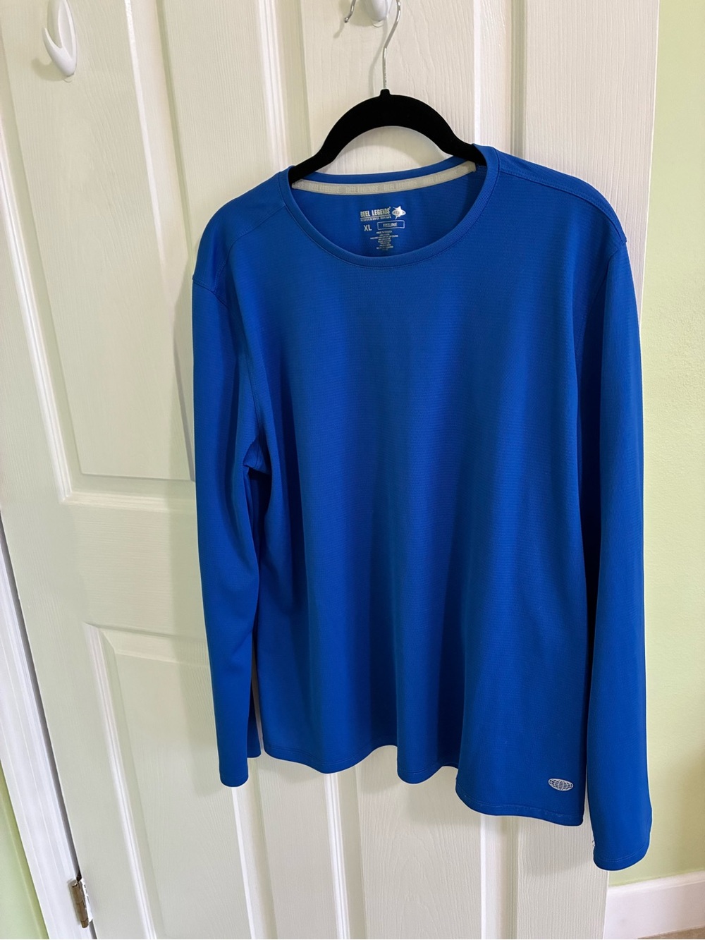 Reel Legends Men's Long Sleeve Crew Neck Shirt - Blue